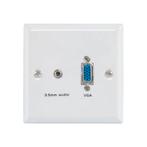 AV:link VGA/Audio Wand Aansluitpaneel 86x86mm - VGA 15-pins, Verzenden, Nieuw
