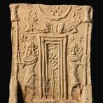 Mesopotamisch Terracotta zeldzaam troonmodel voor de god
