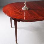 Hollandse louis Seize coulissentafel ca 1800 voor ca 12 per