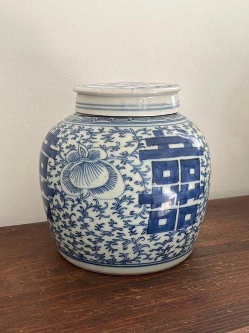 Gemberpot - Antieke Chinese gemberpot met decoratie van, Antiek en Kunst, Antiek | Overige Antiek