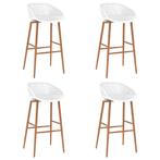 Barkrukken Wit (4) - Tweedekansje - Keuken/Bar - 35%!, Huis en Inrichting, 4 krukken, Ophalen of Verzenden, Nieuw, 90 cm of meer