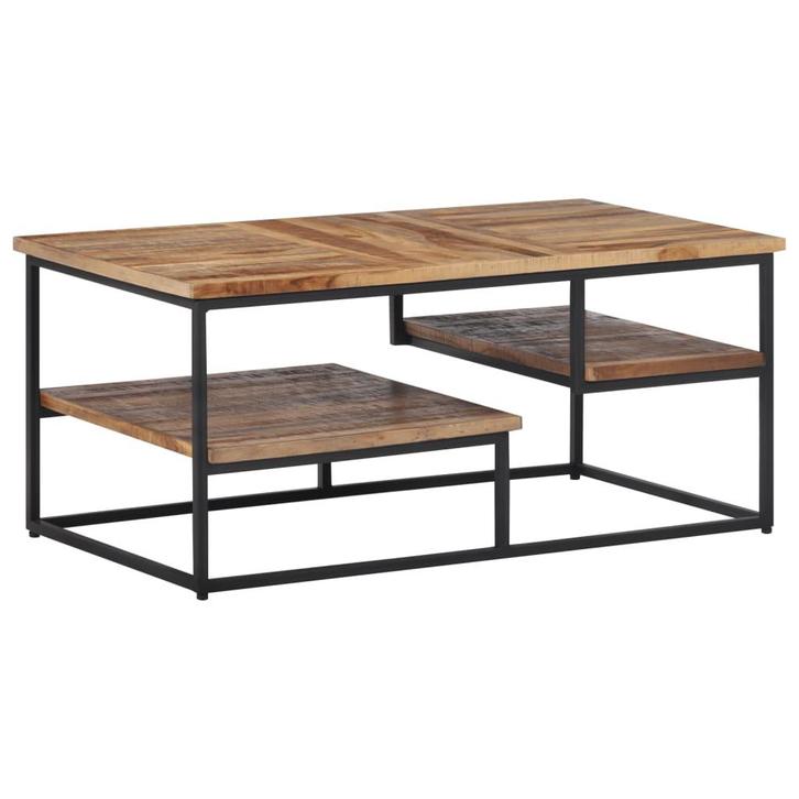 vidaXL Salontafel 90x50x39 cm massief gerecycled teakhout, Huis en Inrichting, Kasten | Televisiemeubels, Nieuw, Teakhout, Verzenden