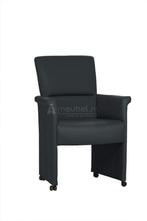 Eetkamerstoel Yfke - eetkamerstoelen - Antraciet, Huis en Inrichting, Nieuw, Grijs, Stof