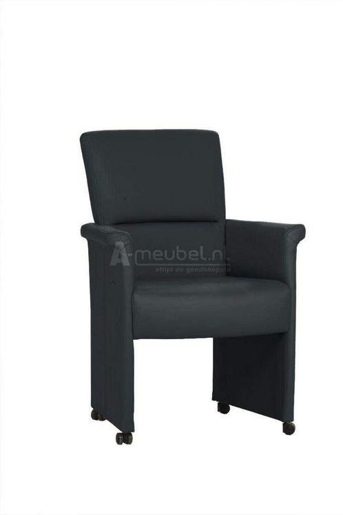 Eetkamerstoel Yfke - eetkamerstoelen - Antraciet, Huis en Inrichting, Stoelen, Grijs, Nieuw, Stof