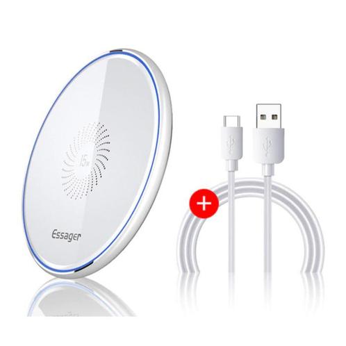 15W Qi Universele Draadloze Oplader - 2A Snelladen Wireless, Telecommunicatie, Mobiele telefoons | Telefoon-opladers, Nieuw, Verzenden