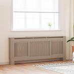 vidaXL Radiatorafdekking 2 pcs Bruin (142-205) x 20.5 x 81.5, Doe-het-zelf en Verbouw, Verwarming en Radiatoren, Verzenden, Nieuw