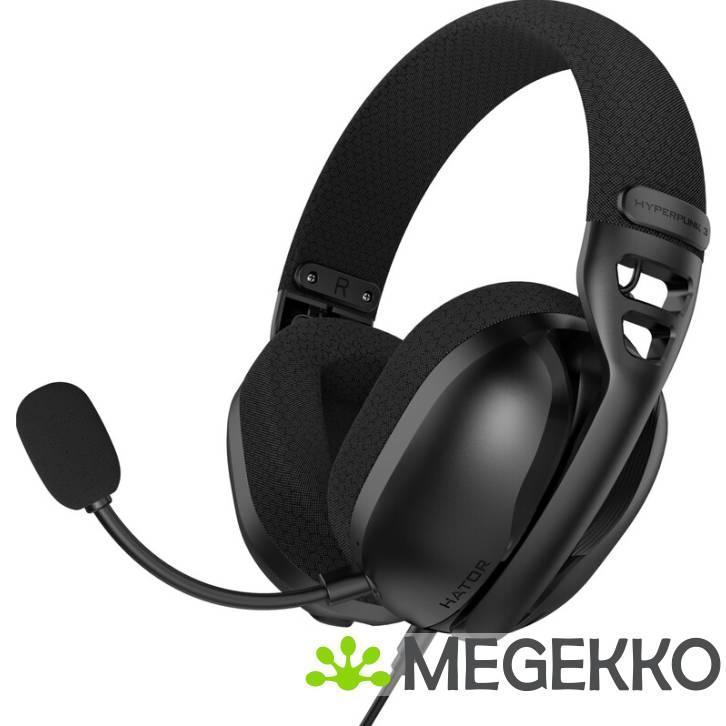HATOR Hyperpunk 3 Wired Gaming Headset Zwart, Computers en Software, Headsets, Nieuw, Verzenden