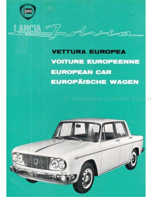 1963 LANCIA FULVIA BROCHURE, Boeken, Auto's | Folders en Tijdschriften