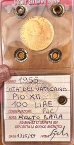 Vaticaan. Pio XII. 100 Lire 1955 Exclusive Selection, Postzegels en Munten