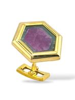 Manchetknopen - 18 karaat Geel goud, Paar 18K geelgouden