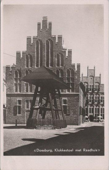 DOESBURG - Klokkestoel met Raadhuis, Verzamelen, Ansichtkaarten | Nederland, Verzenden