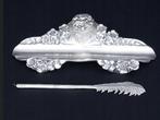 800/1000 sterling silver. - Inktpot (2) - Antique Silver