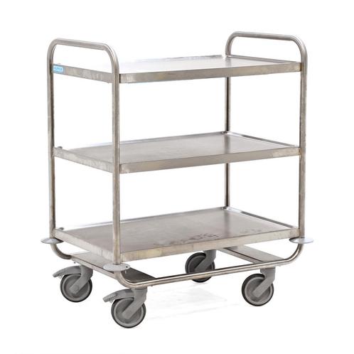 Gebruikte RVS wagens etagewagen / serveerwagen, Doe-het-zelf en Verbouw, Transportwagens, Gebruikt, Ophalen of Verzenden