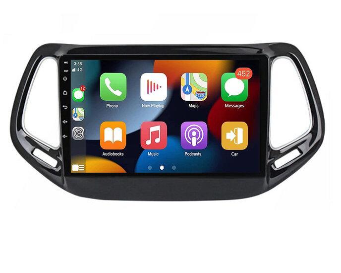 Navigatie radio Jeep Compass 2016-2021, Android OS, Apple..., Auto diversen, Autoradio's, Nieuw, Verzenden