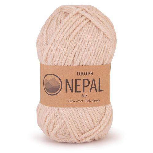 DROPS Nepal Mix - 0206 lichtbeige - Wol Garen, Hobby en Vrije tijd, Breien en Haken, Ophalen of Verzenden