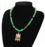 Emerald, Tijgeroog - Ketting - Schildpad-Talisman -