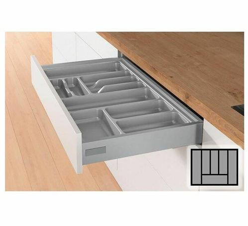 Bestekbak d:370-440mm - b:501-600mm zilverkleurig, Doe-het-zelf en Verbouw, Hang- en Sluitwerk, Nieuw, Ophalen of Verzenden