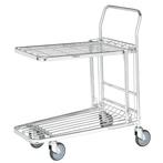 Winkelwagen Magazijnwagen 86x53x101cm Trolley met legplank, Zakelijke goederen, Kantoor en Winkelinrichting | Magazijn, Stelling en Opslag