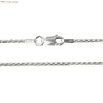 Zilveren rope ketting 50 cm 1.4 mm, Sieraden, Tassen en Uiterlijk, Kettingen, Verzenden, Nieuw, Zilver