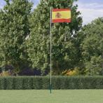vidaXL Vlag met vlaggenmast Spanje 6,23 m aluminium, Verzenden, Nieuw