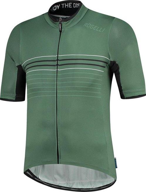 Rogelli Kalon Fietsshirt Heren - Leger Groen - Maat L, Sport en Fitness, Wielrennen, Verzenden