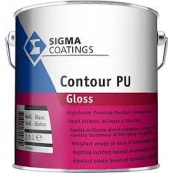 Sigma Contour PU Gloss / Sigma Hoogglans Houtlak Wit 2.5L, Doe-het-zelf en Verbouw, Verf, Beits en Lak, Lak, Wit, Nieuw, Minder dan 5 liter