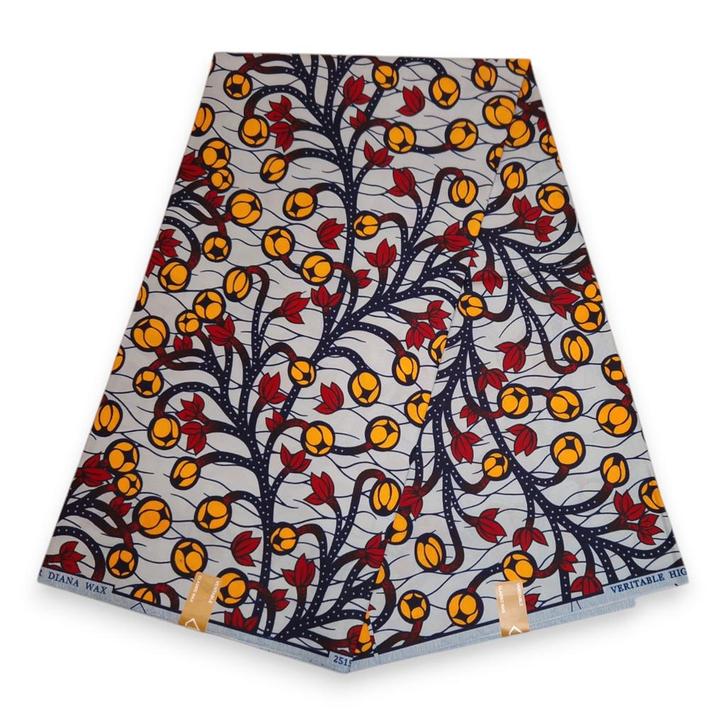 Afrikaanse stof - PO-5017 - Poly - 1 yard, Hobby en Vrije tijd, Stoffen en Lappen, Nieuw, Ophalen of Verzenden