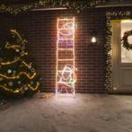 vidaXL Kerstfiguur kerstman op ladder opvouwbaar 552 LEDs, Verzenden, Nieuw