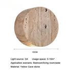 Wabi Sabi Travertijn LED Wandlamp Natuursteen, Verzenden, Nieuw