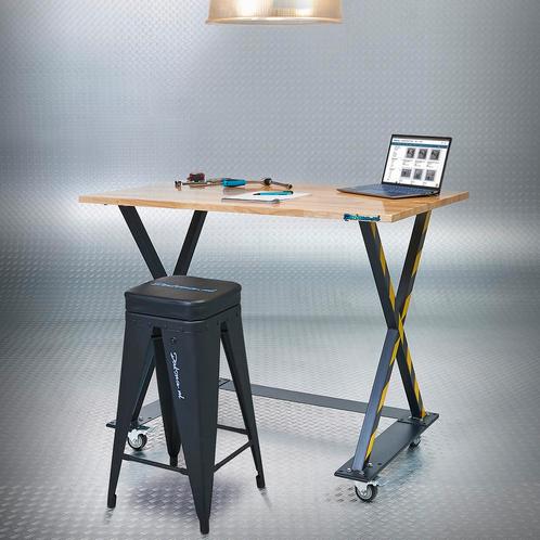 Datona Industriële werktafel 120 cm en werkplaatskruk -, Doe-het-zelf en Verbouw, Werkbanken, Nieuw, Ophalen of Verzenden