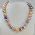 Halsketting Grote 13x15mm ronde Multi Edison parels, Sieraden, Tassen en Uiterlijk, Kettingen, Nieuw