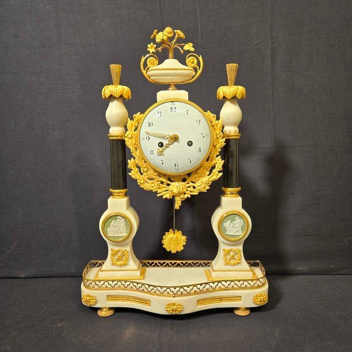 Portico klok - - Verguld brons - 1790 - Louis XVI Directory, Antiek en Kunst, Antiek | Klokken