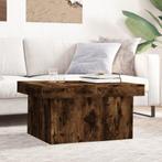 vidaXL Salontafel 80x55x40 cm bewerkt hout gerookt, Verzenden, Nieuw, Overige houtsoorten, 50 tot 100 cm