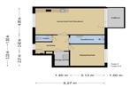 Appartement Thorbeckestraat in Heerenveen, Huizen en Kamers, Heerenveen, Via bemiddelaar, Friesland, Appartement