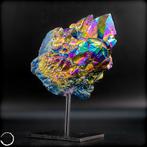 Zeer zeldzame Rainbow Aura Amethist - Kwarts op stand-