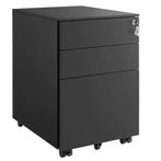 Mobiele Bureaukast – 3 Laden, Slot en Verstelbare Lade, Verzenden, Nieuw