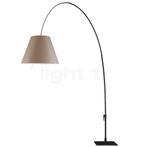 Luceplan Lady Costanza Booglamp, lampenkap nougat/frame zwar, Huis en Inrichting, Lampen | Vloerlampen, Verzenden, Nieuw