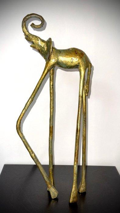 Abdoulaye Derme - sculptuur, Eléphant Le géant des rêves -, Antiek en Kunst, Curiosa en Brocante
