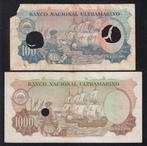 Portugees-India. - 100 and 1000 Escudos 1959 - hole