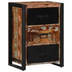 vidaXL Ladekast Multicolor 50x35x70 cm Massief Hout, Huis en Inrichting, Kasten | Buffetkasten, Verzenden, Nieuw, Overige houtsoorten