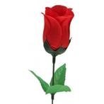 Voordelige kunstbloem rode roos 45 cm - Kunst rozen, Ophalen of Verzenden