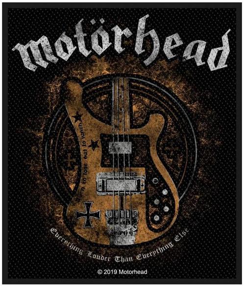 Motörhead - Lemmy's Bass - patch officiële merchandise, Verzamelen, Muziek, Artiesten en Beroemdheden, Kleding, Nieuw, Ophalen of Verzenden