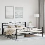 vidaXL Bedframe staal zwart 180x200 cm, Huis en Inrichting, Slaapkamer | Bedden, Eenpersoons, Verzenden, Zwart, Nieuw