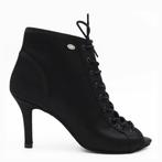 PD815 zwarte Dames Dansschoenen met Peeptoe - Enkellaarsje m, Verzenden, Nieuw