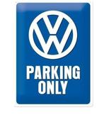 VW parking only reclamebord, Verzenden, Nieuw
