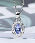 Zonder minimumprijs - Ketting met hanger Zilver - 0.53ct., Sieraden, Tassen en Uiterlijk, Antieke sieraden