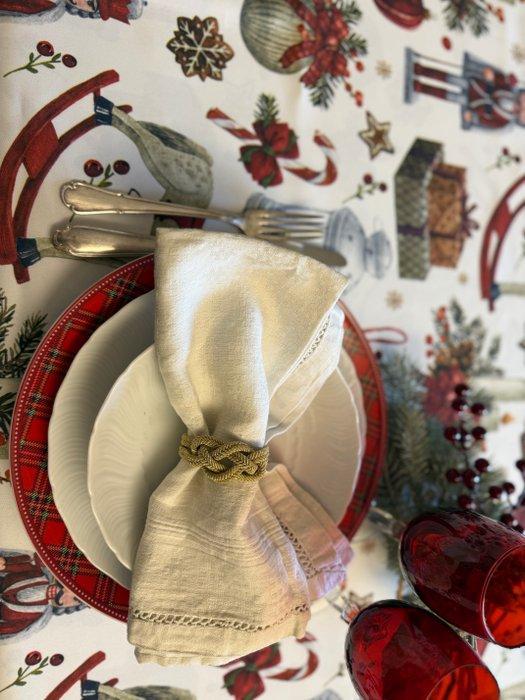 Kersttafelkleed voor grote tafels met notenkrakers en, Diversen, Kerst