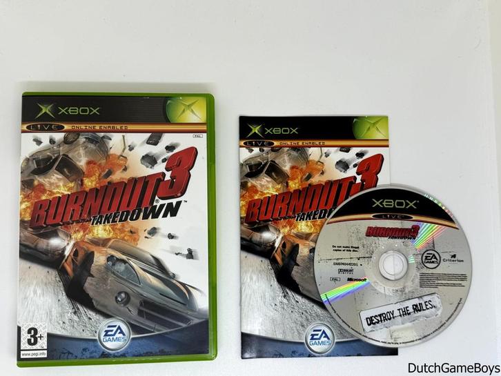 Xbox Classic - Burnout 3 - Takedown, Spelcomputers en Games, Games | Xbox Original, Gebruikt, Verzenden