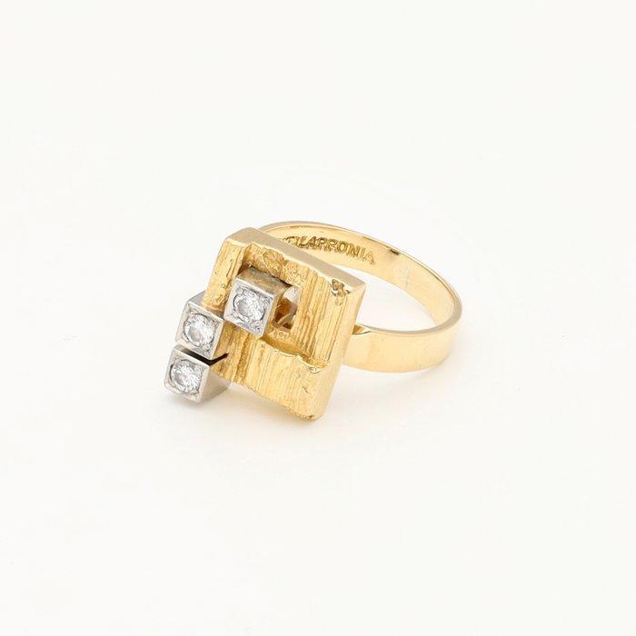 Lapponia - Ring - 18 karaat Geel goud - 0.12ct. tw. Diamant, Sieraden, Tassen en Uiterlijk, Ringen