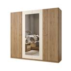 Kledingkast Verdal – 4-Deurs incl. Spiegel, Huis en Inrichting, Kasten | Kledingkasten, Verzenden, Nieuw